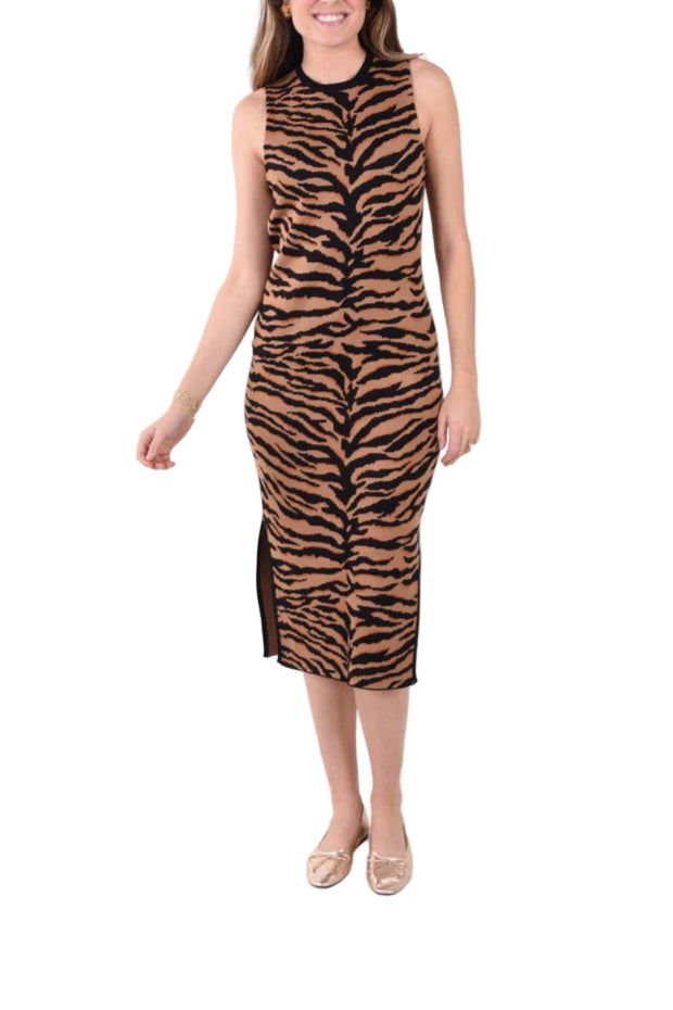 Emily McCarthy Simone Sweater Dress - Tiger
