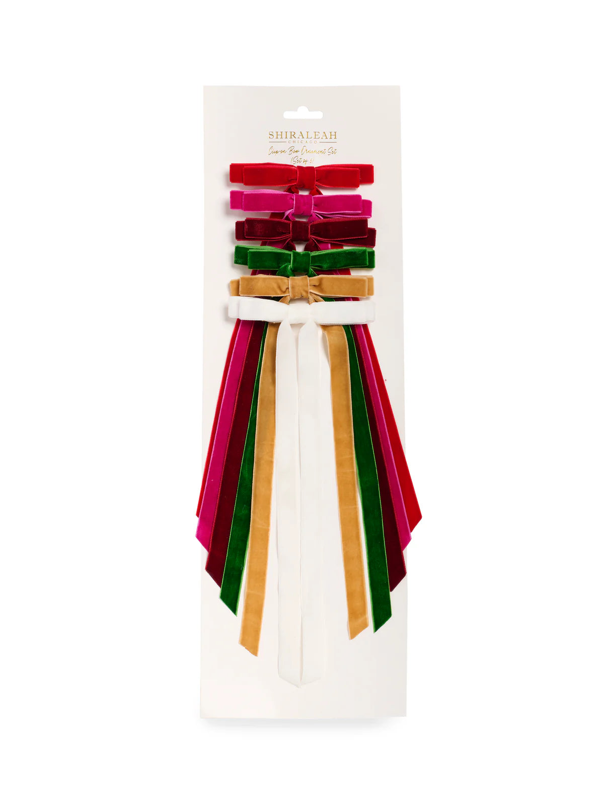 Decorative Bows Set of 6 - 3 colors