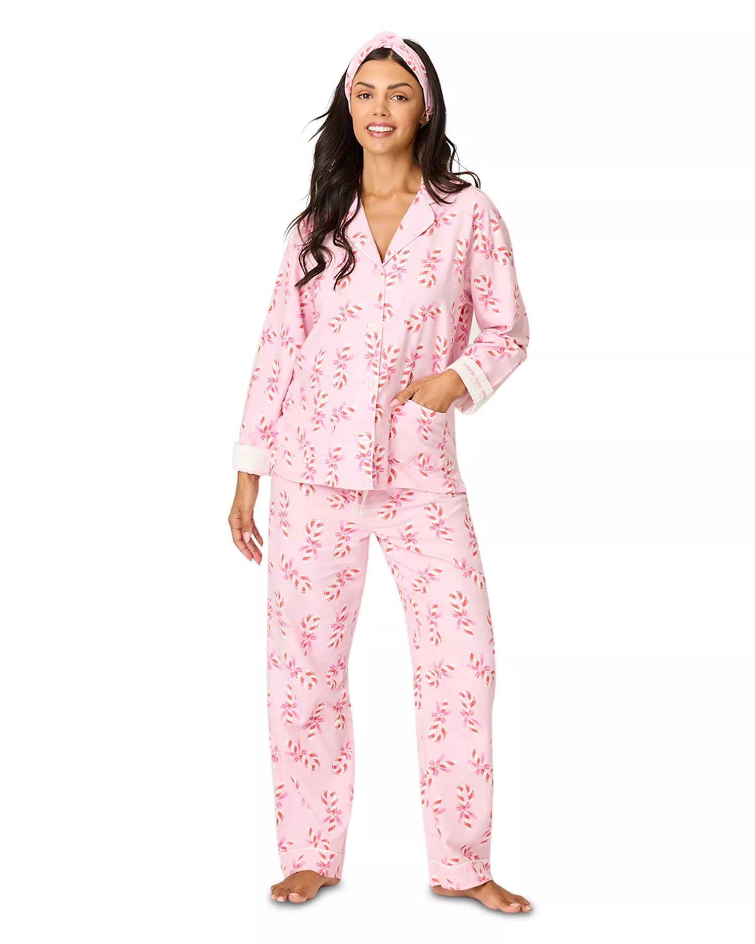 P.J. Salvage PJ Set Flannels - Baby Pink