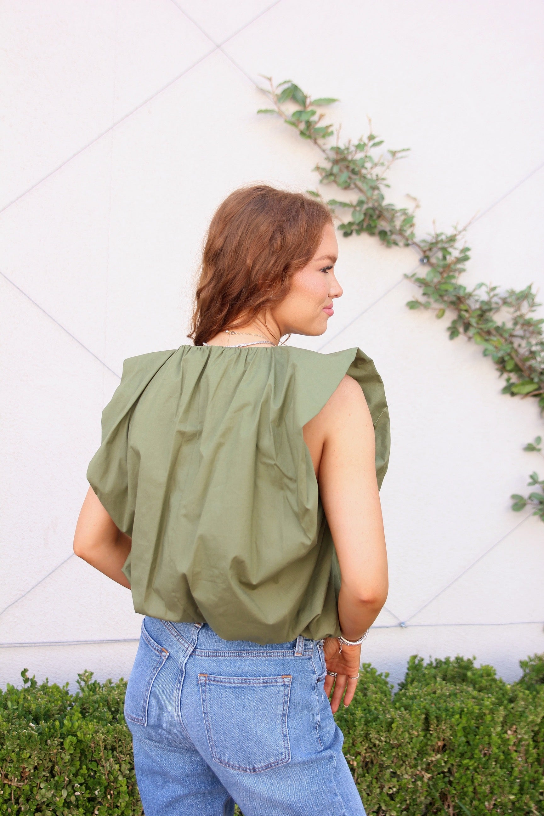 Solid Poplin Bubble Top | Multiple Colors