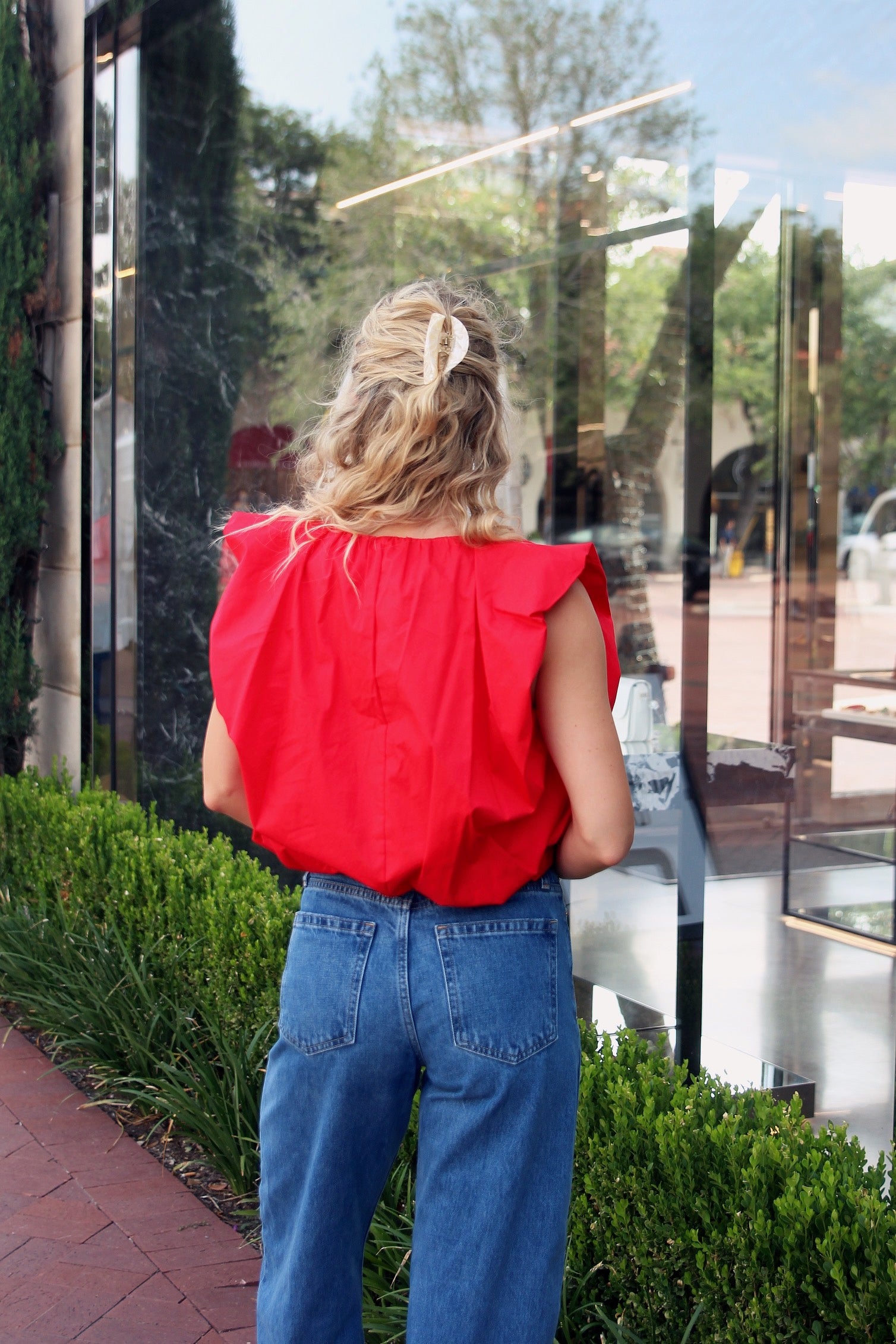 Solid Poplin Bubble Top | Multiple Colors