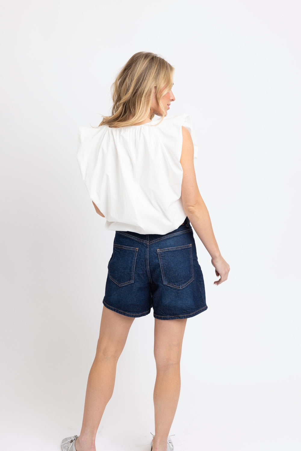 Solid Poplin Bubble Top | Multiple Colors