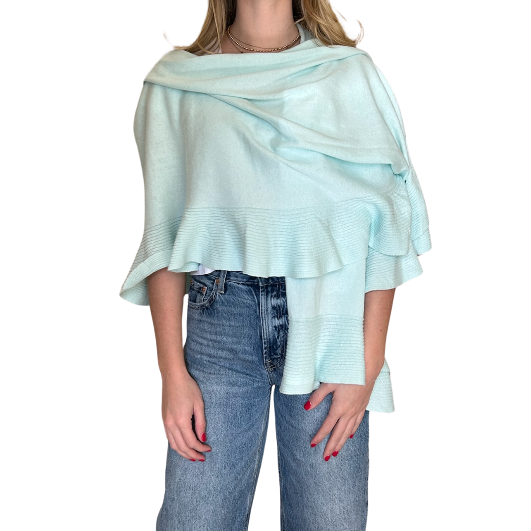 Breezy Ruffle Wrap - 3 Colors