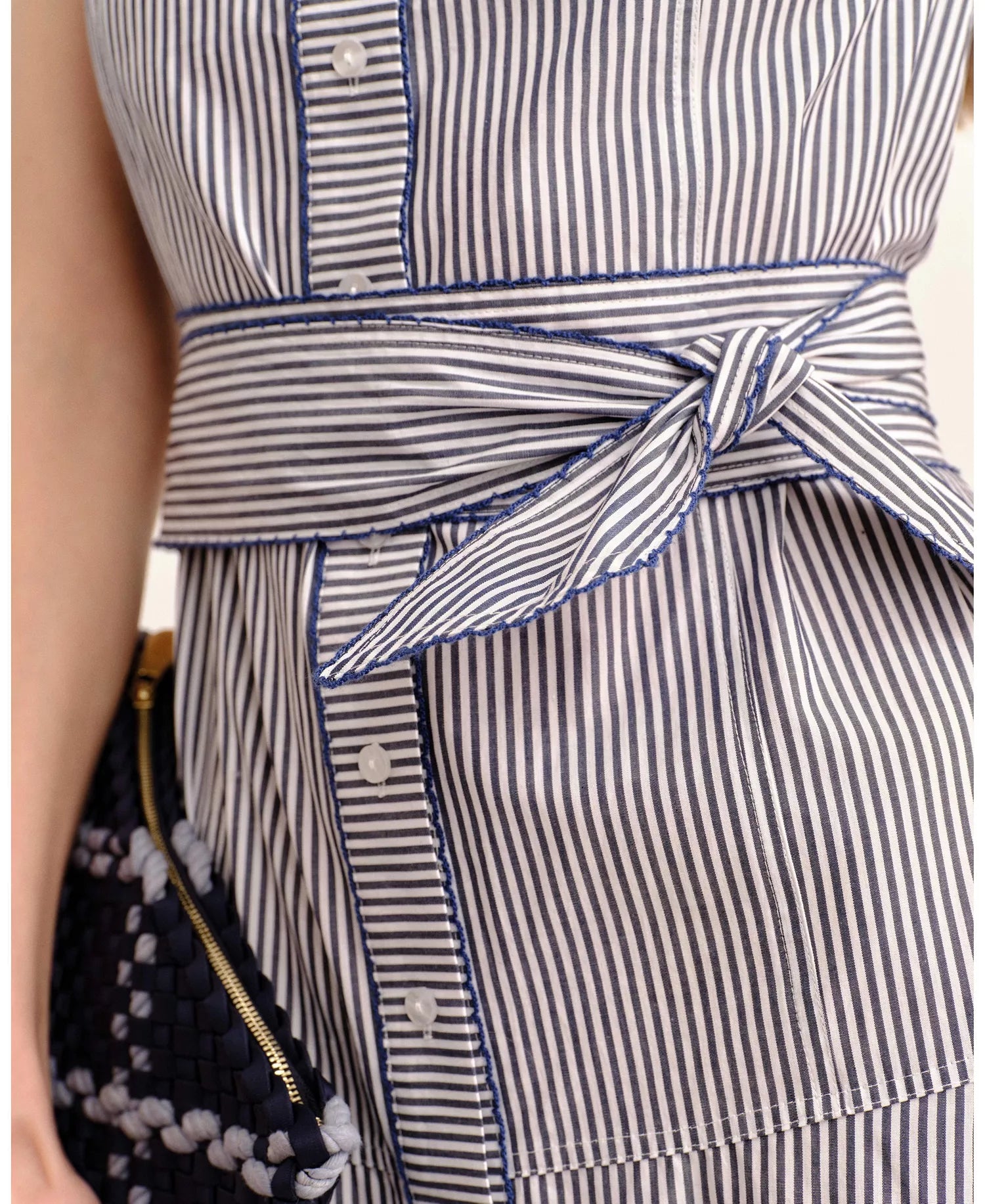 Cartolina Francesca Ls Dress-Parkside Floral Stripe