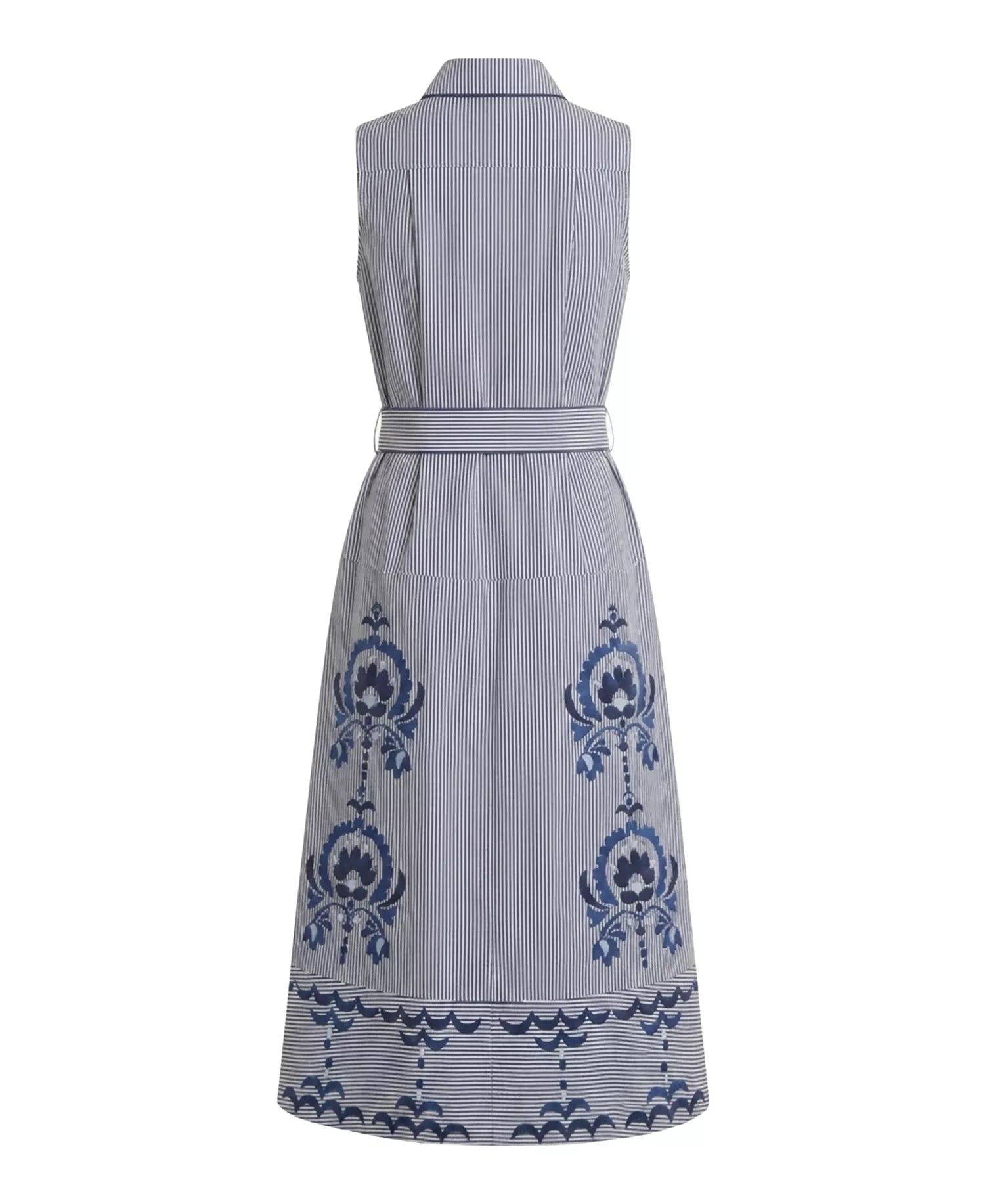Cartolina Francesca Ls Dress-Parkside Floral Stripe
