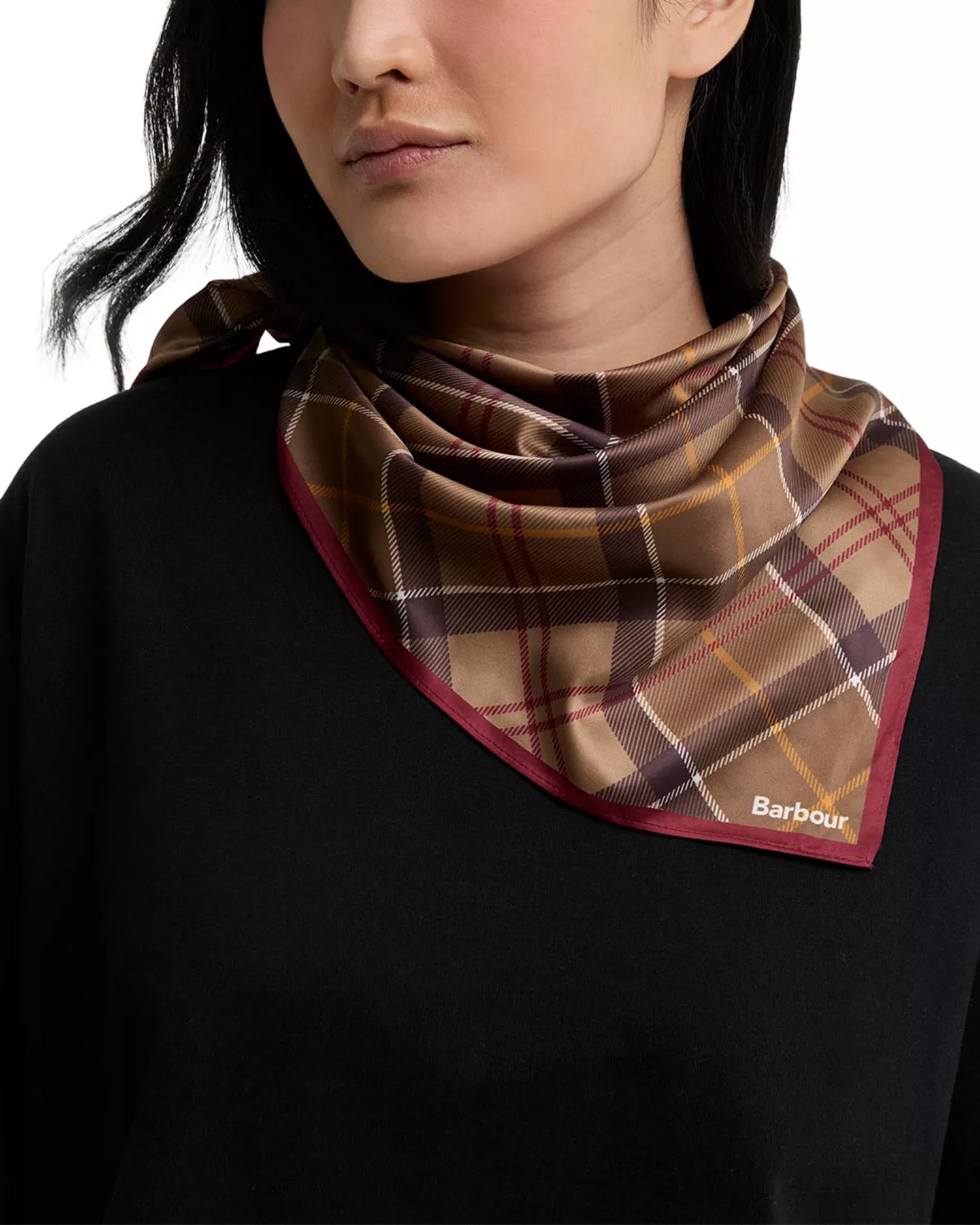 Barbour Kinsale Tartan Head Scarf | Muted Tartan