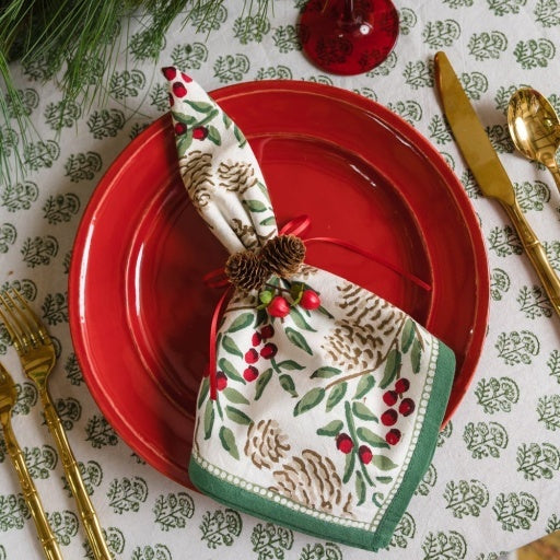 Christmas Garland Napkin Set of 4