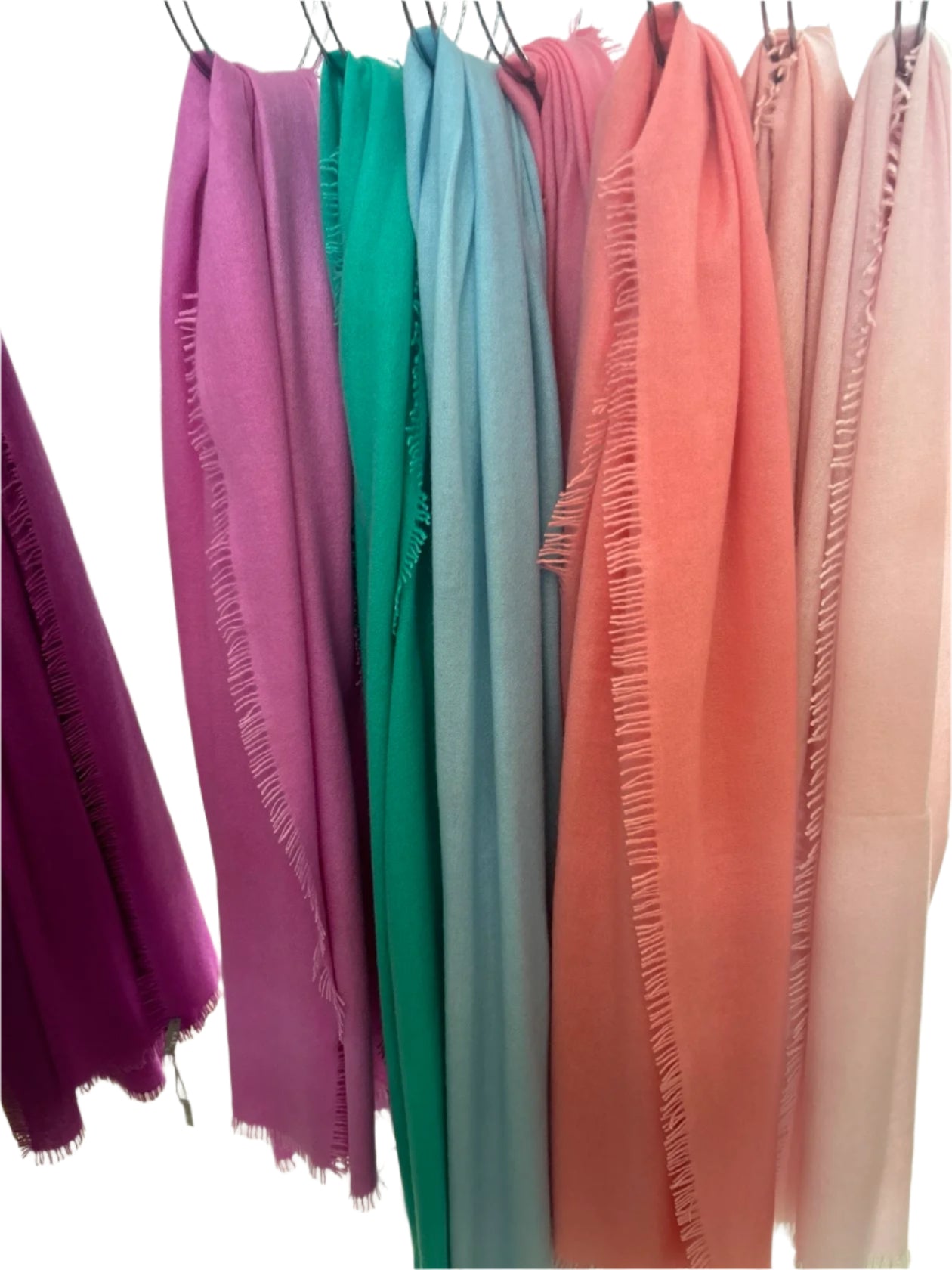 Cashmere Eyelash Shawl - Multiple Colors