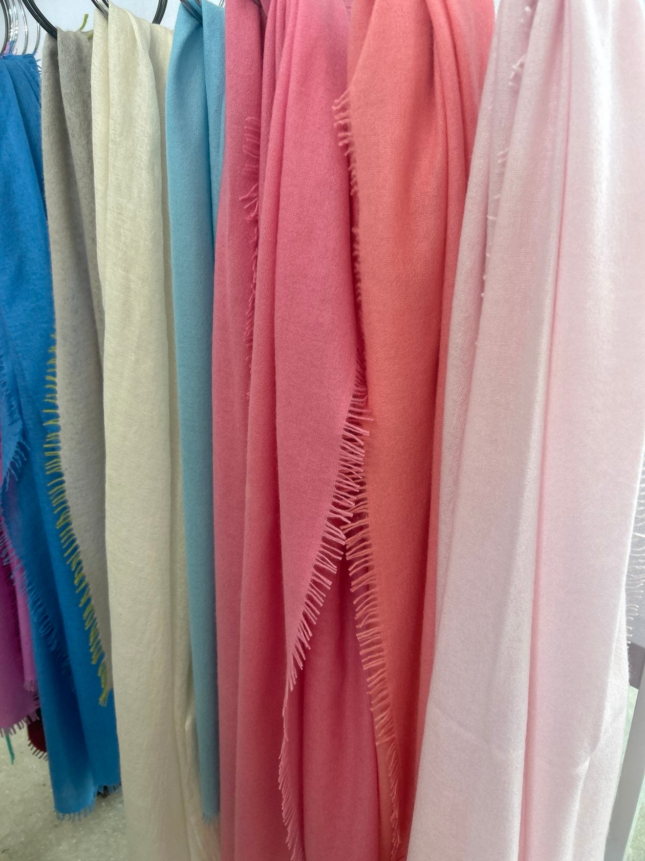 Cashmere Eyelash Shawl - Multiple Colors