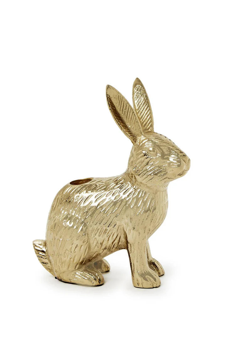 Golden Rabbit Taper Candleholder