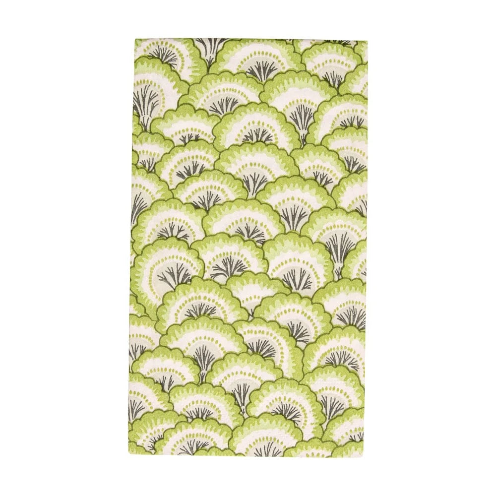 Caspari Pontchartrain Scallop Guest Towel