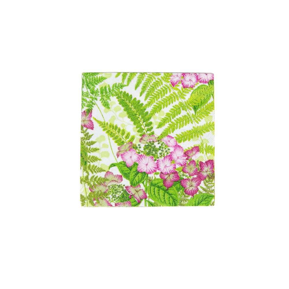 Caspari Fern Garden Cocktail Napkin