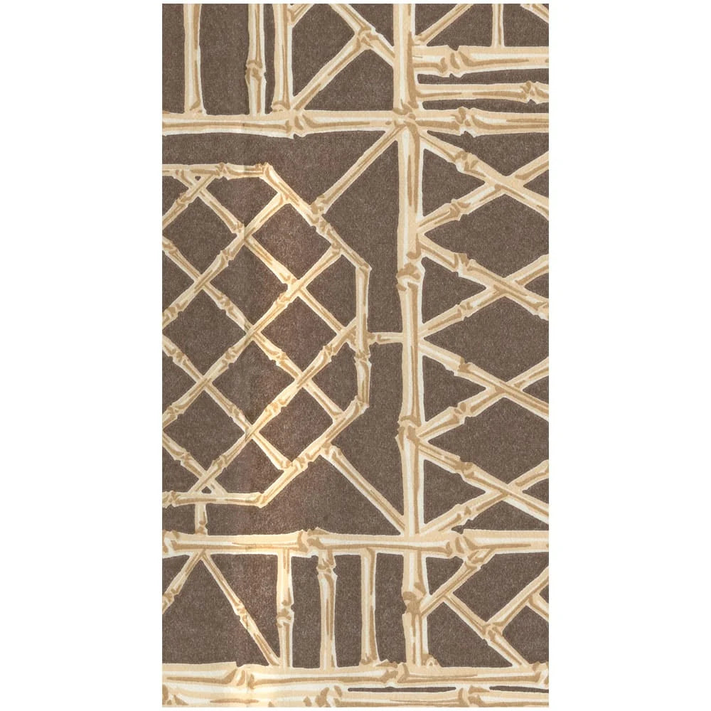 Bamboo Screen Chestnut Paper Linen Napkins - 2 Sizes
