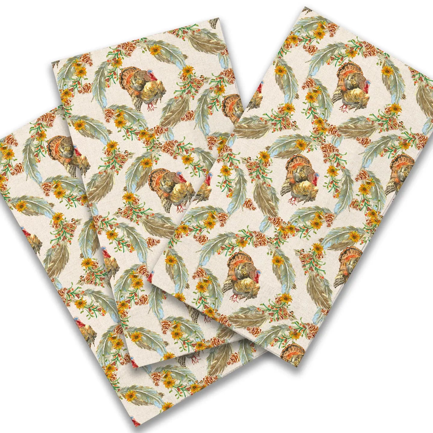 Traditional Turkey Napkins - Cocktails or Guest