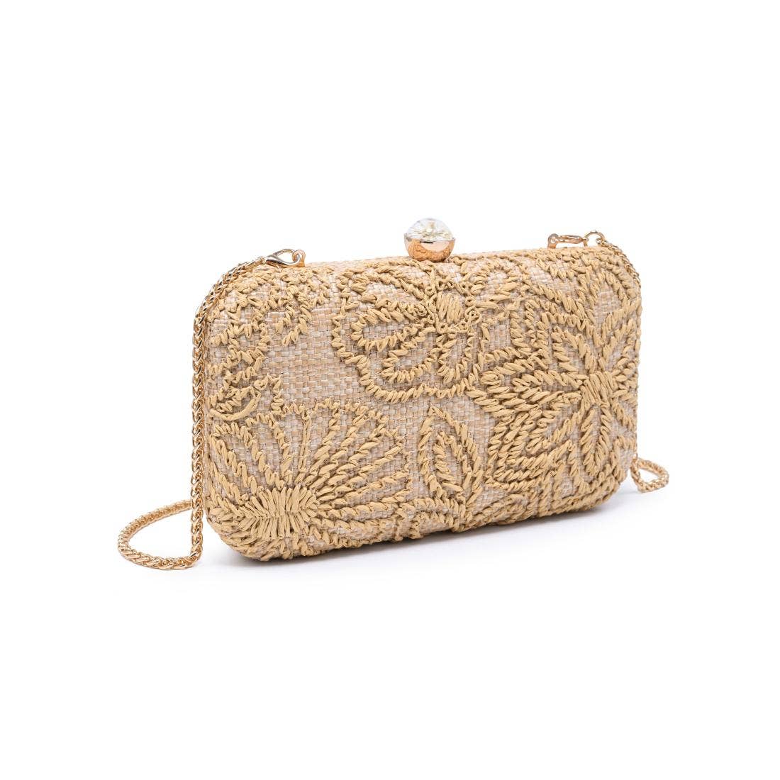 Carter Evening Bag - Natural