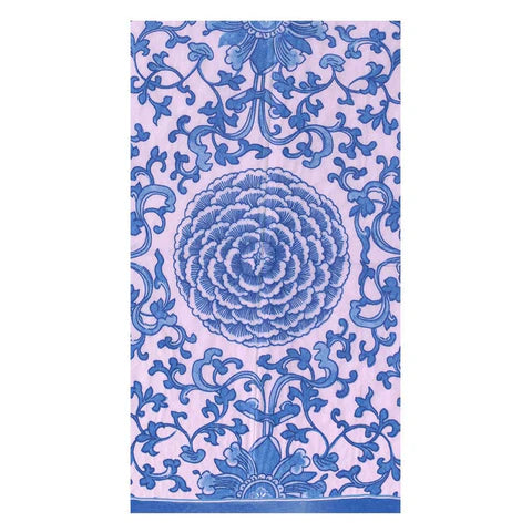 Indigo Garden Blue/Pink Guest Towel