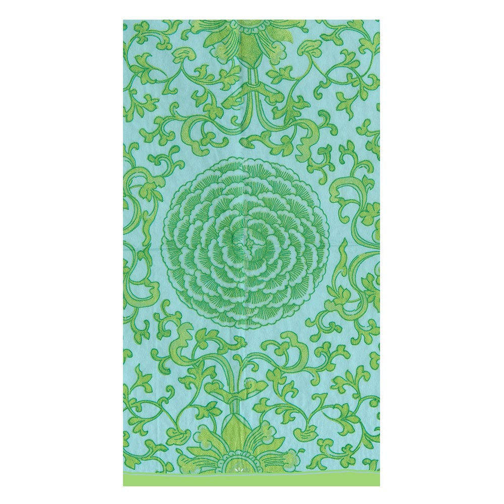 Indigo Garden Guest Towels and Cocktail Napkins