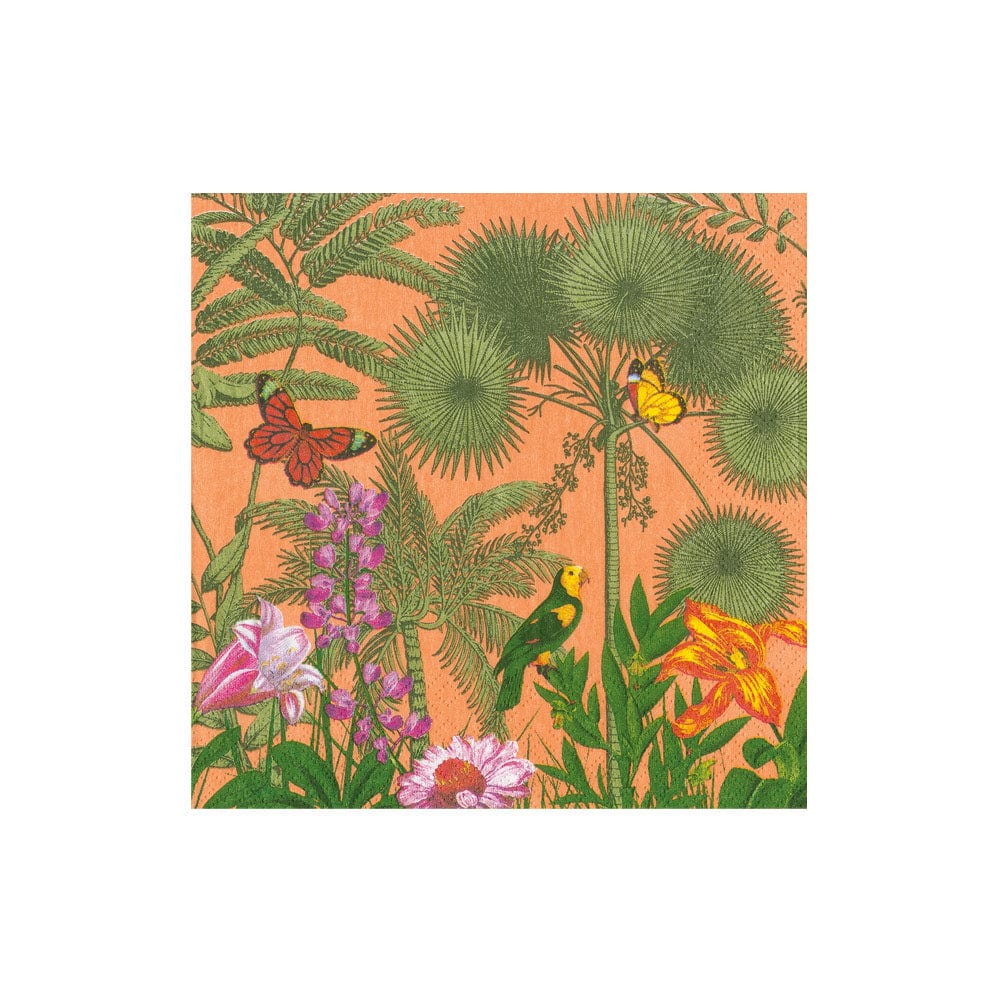Paradise Garden Melon Guest Towels and Cocktail Napkins