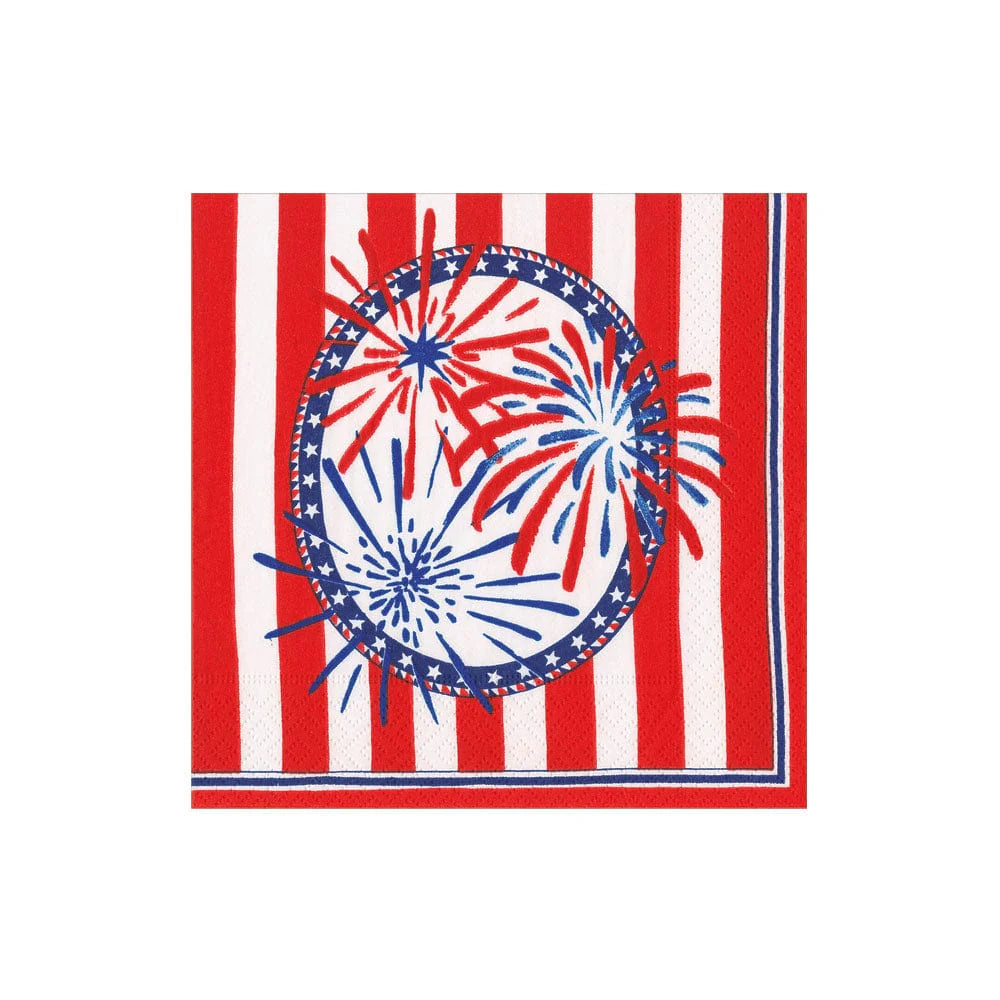 Star, Stripes and Sparks Napkins - Cocktail and Guest Towel