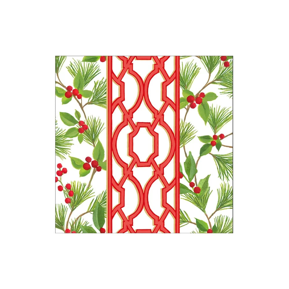 Knots and Greenery Cocktail Napkin