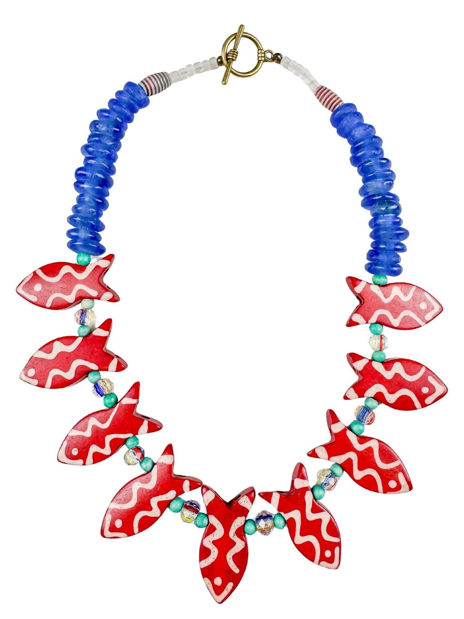 Cape Cod Stacked Fish Necklace | 16"