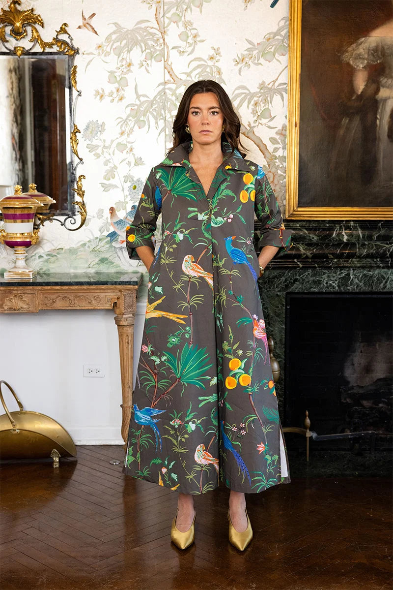 House of MBR Ruthie Shirt Dress Long | Feather Frolic