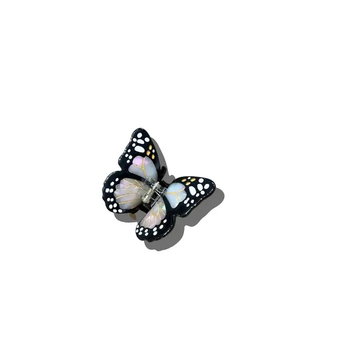 Hand-Painted Mini Monarch Butterfly Claw Hair Clip - 4 Colors
