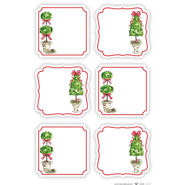 Die Cut Sticker Sheets - Holiday Topiaries