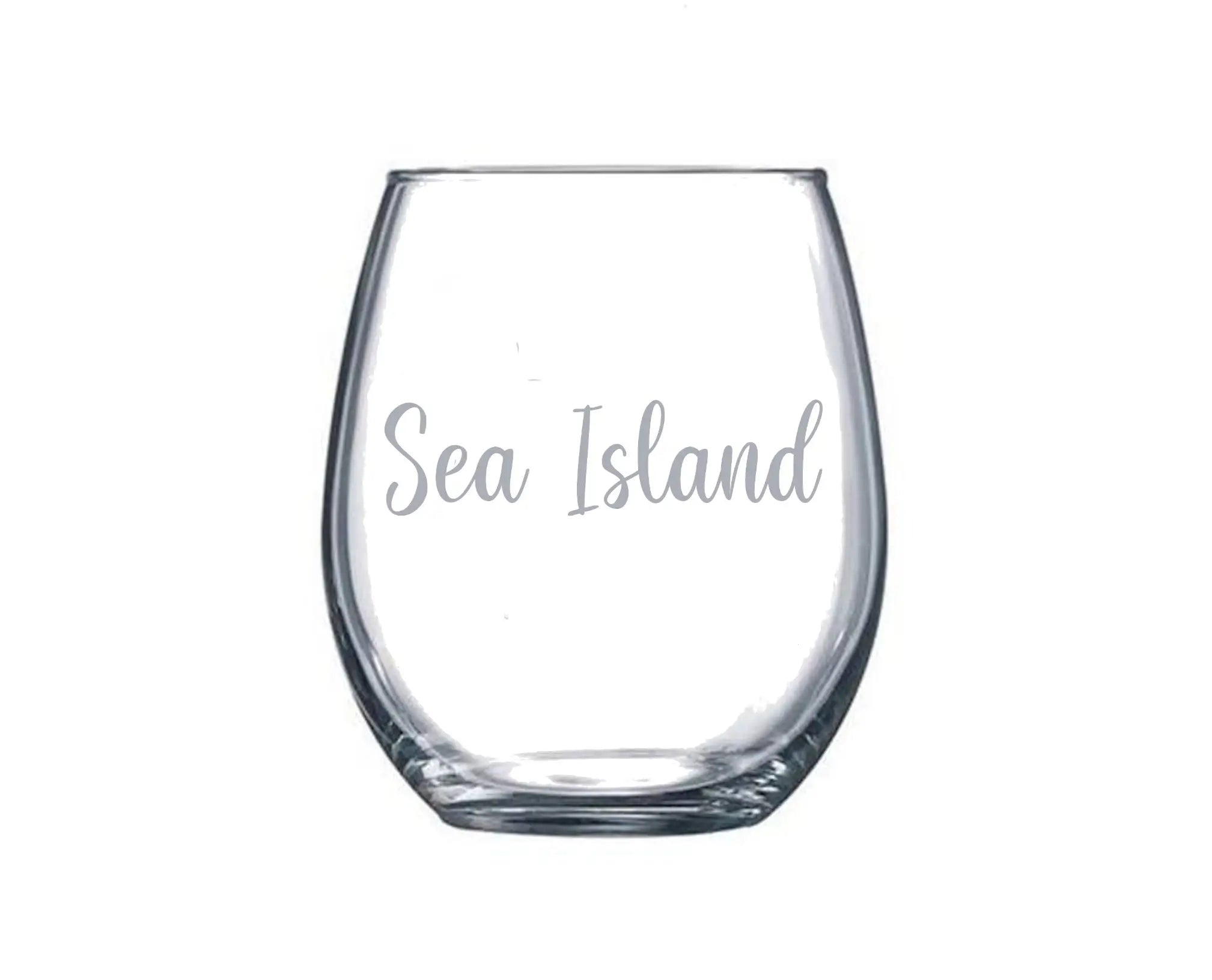 Stemless Wine Glass - (St. Simons or Sea Island)