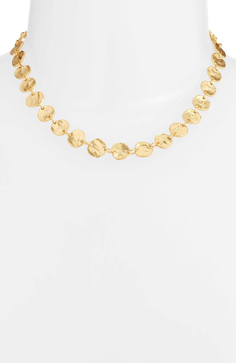 Dainty Mini Coin Necklace - 24K Gold Plated: GOLD