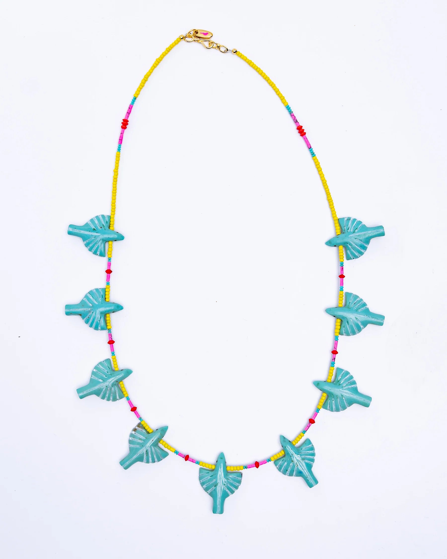 *Turquoise Multibird Necklace