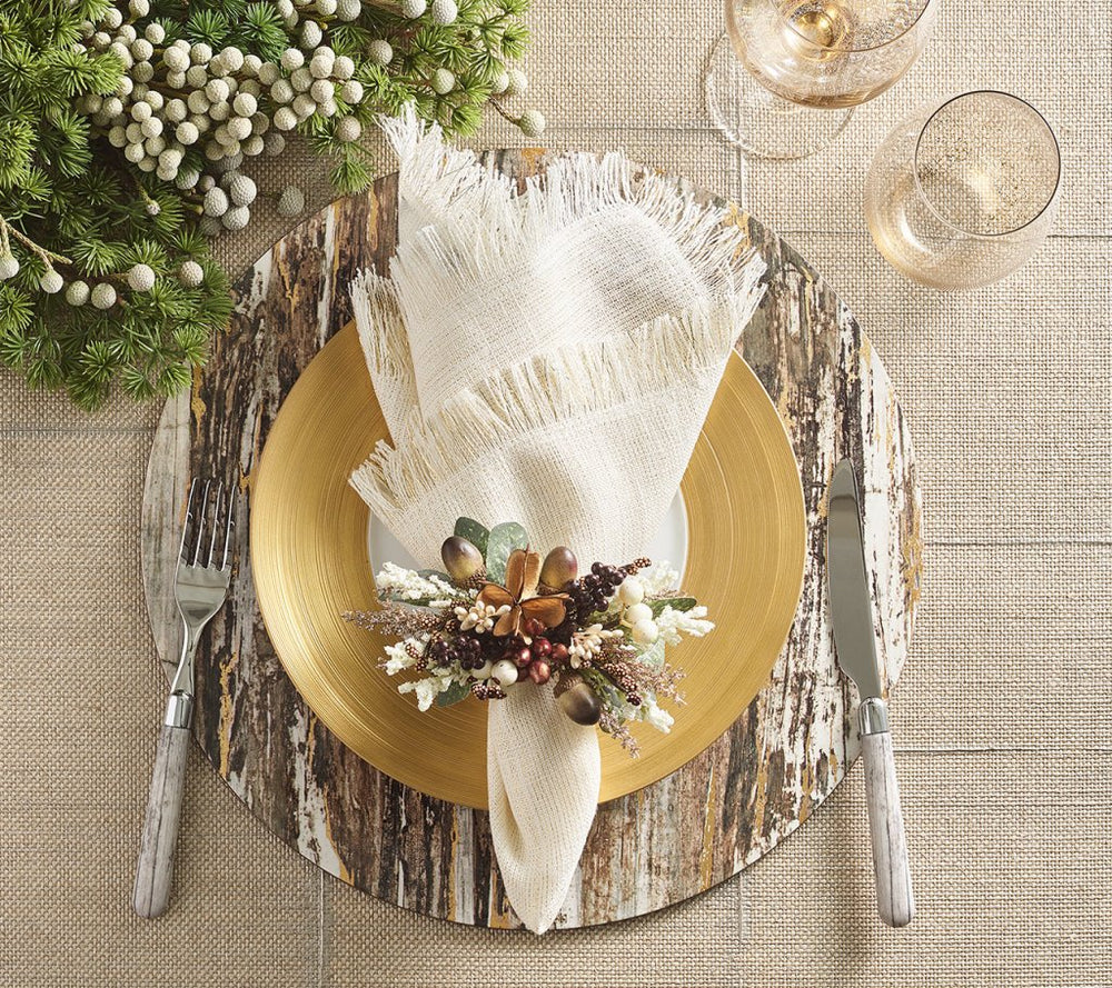 Wildwood Napkin Ring in Multi - Set of 4