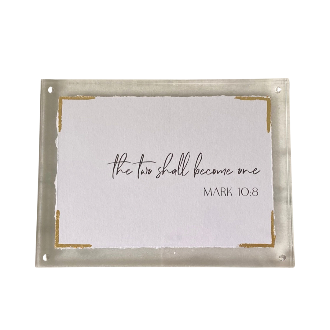 Scriptures with Acrylic Frames - 6x8 - (four variants)