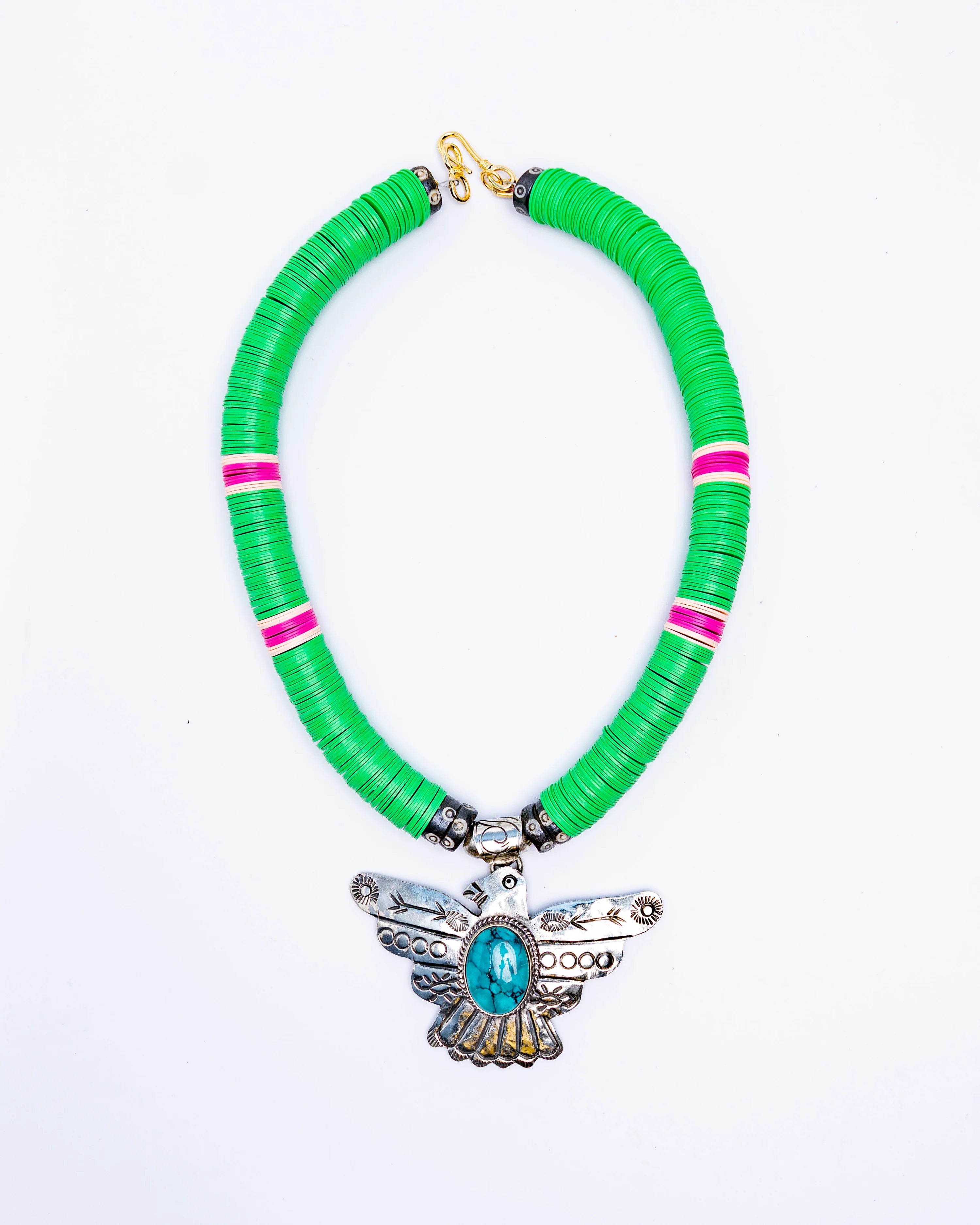 *Metal Thunderbird Necklace