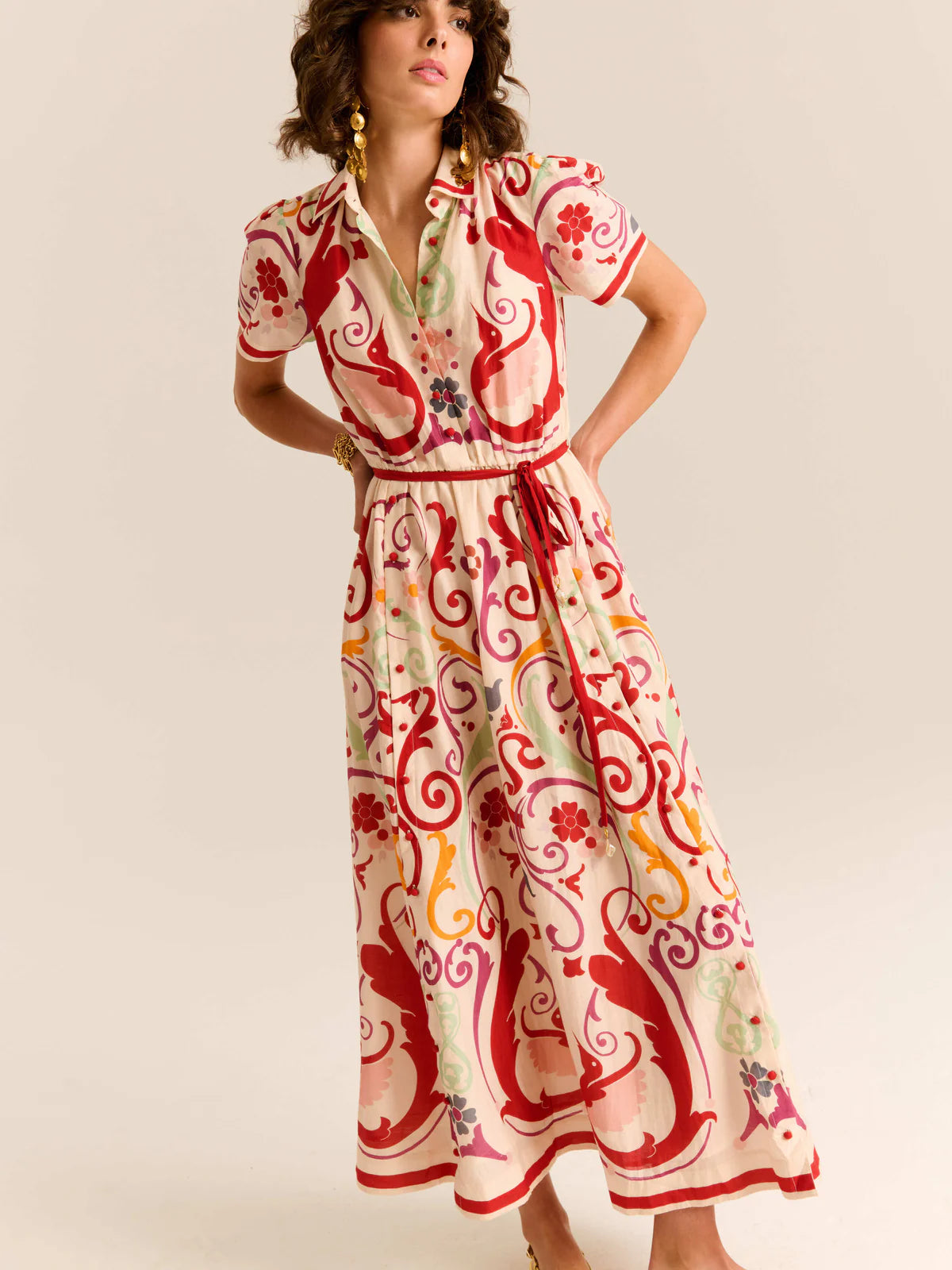 CAROLINA K Elisetta Dress - Fileteado