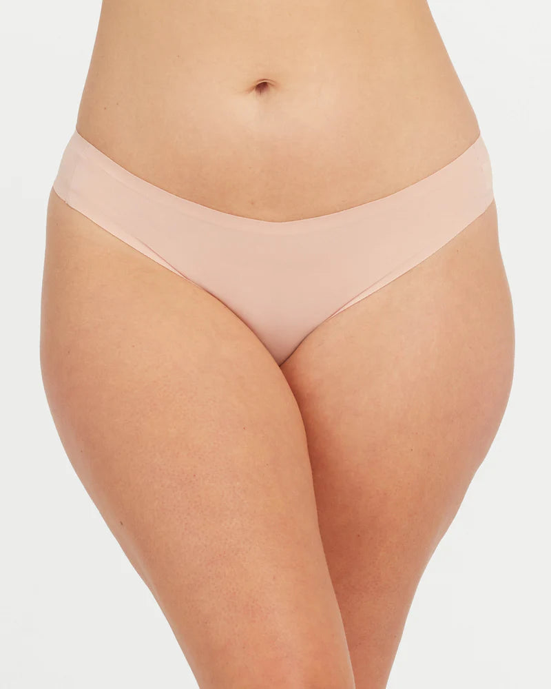 SPANX Fit-To-You Thong 3-pack - One Size - Black, Naked & Vintage Rose