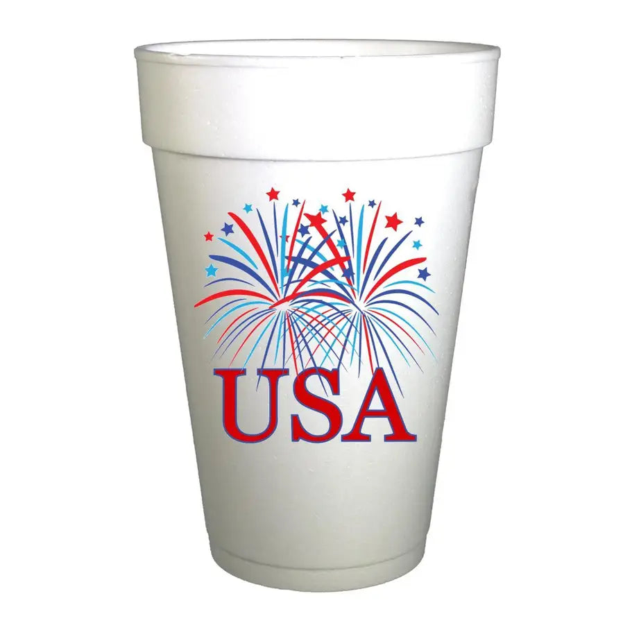 4th of July Party Cups-USA Fireworks July 4th Party Cups