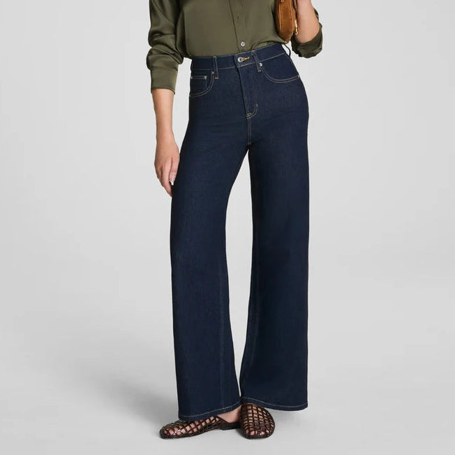 SPANX  Denim Spanxshape™ Authentic 360 Wide Leg Jeans