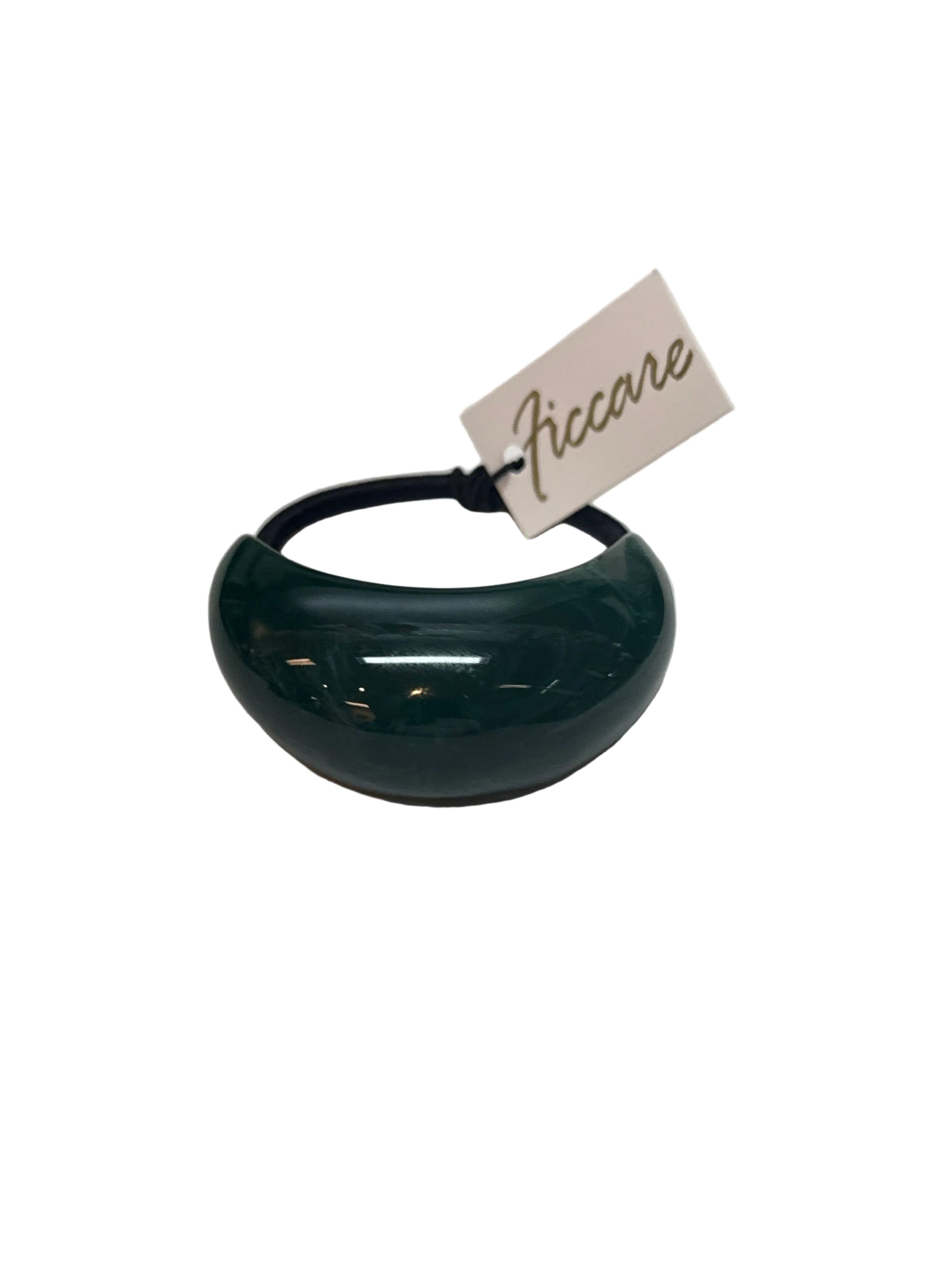 Moon Resin Pony Holder Green