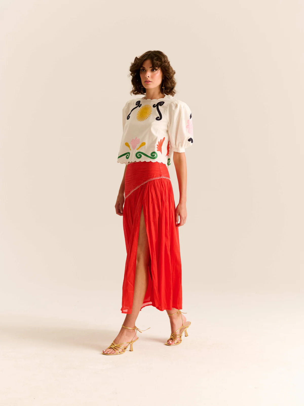 CAROLINA Ines Skirt - Red