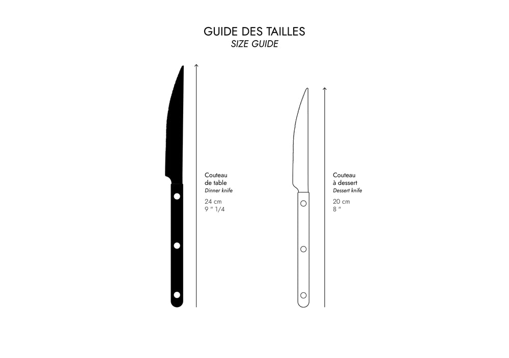 Bistrot Buffalo, Faux Buffalo Dinner Knife - Set of Six