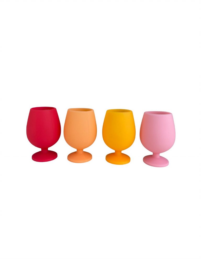Stemm Unbreakable Silicone Wine Glasses - 4 pack - (marine or sunset)