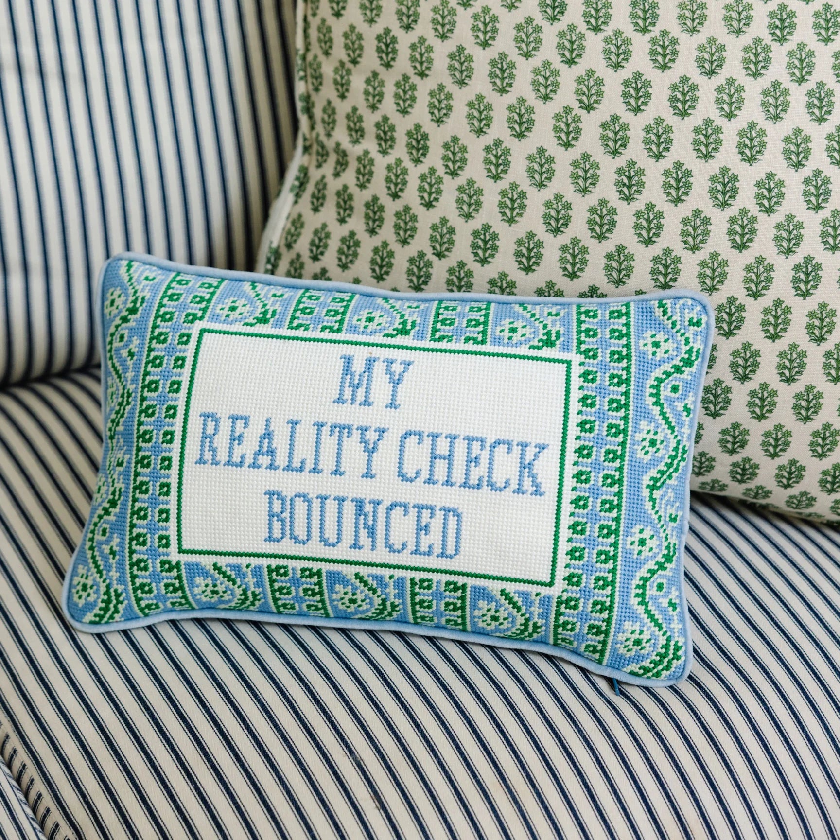 Needlepoint Pillows - 4 Sayings