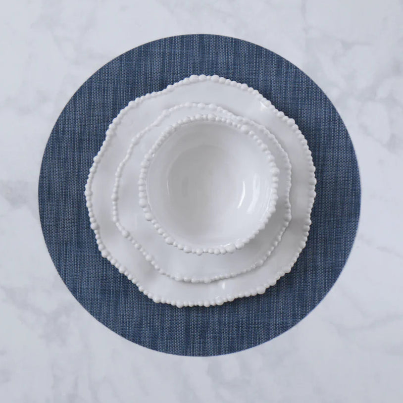 Beatriz Ball Round Woven Placemats Set of 4 - 3 Colors