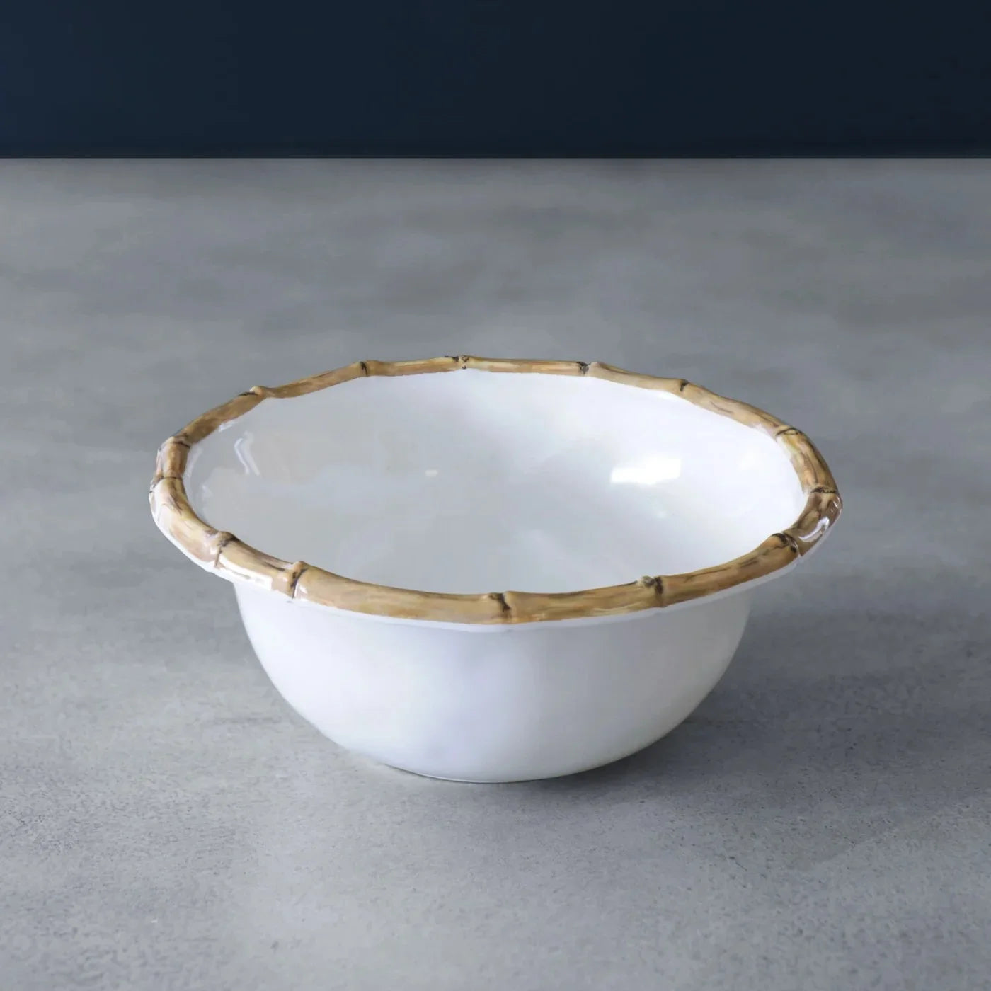 VIDA Bamboo Cereal Bowl Set of 4 | White and Natural
