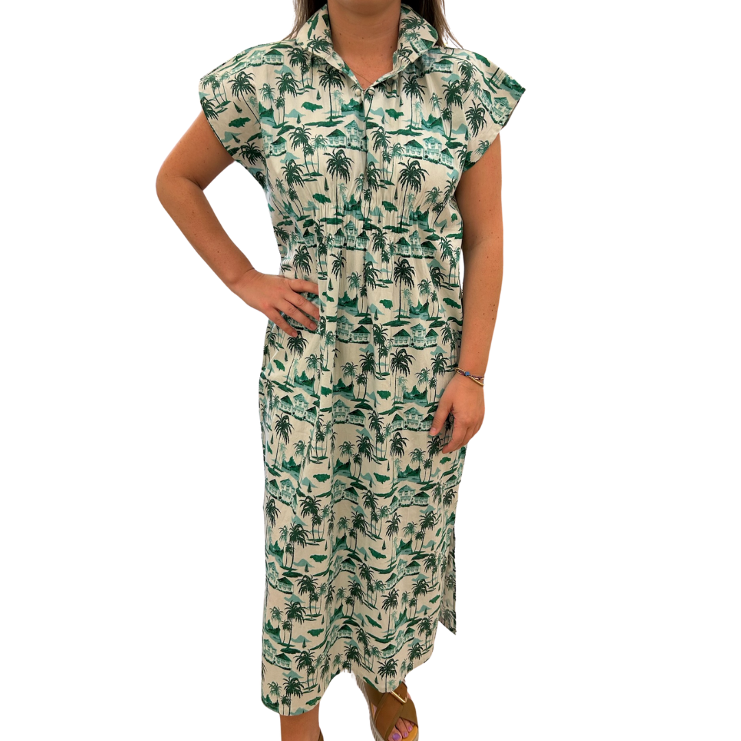 Holly Shae June Caftan - Montego Toile - One Size
