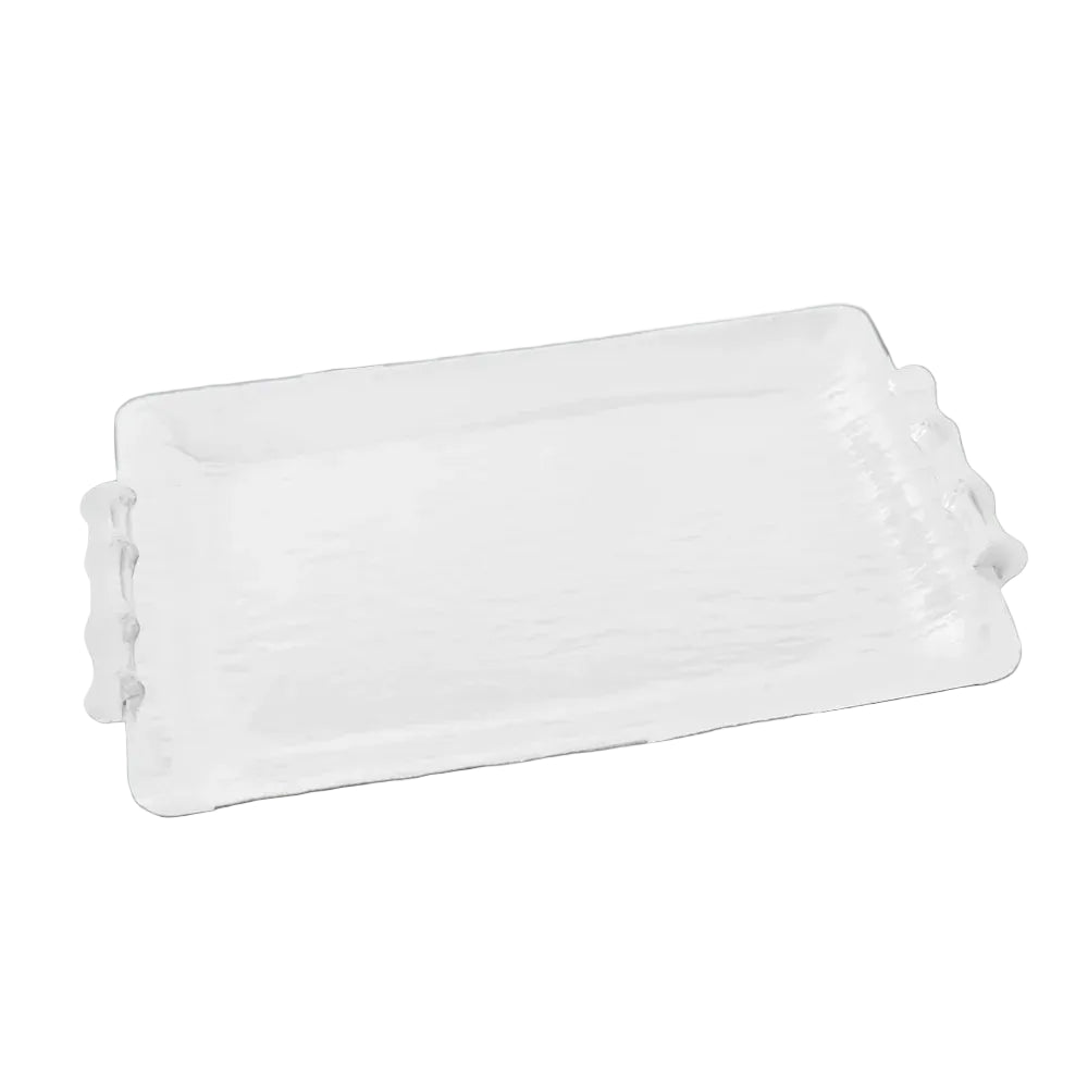Vida Bamboo Medium Rectangular Tray (White)