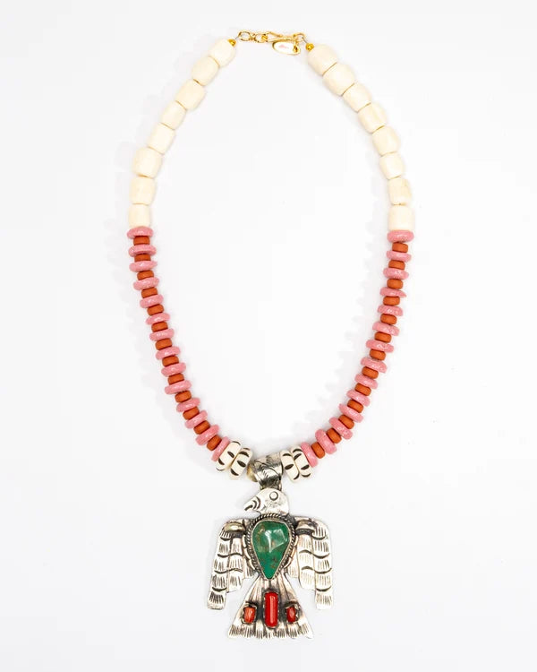 Metal Eagle Pendant Necklace