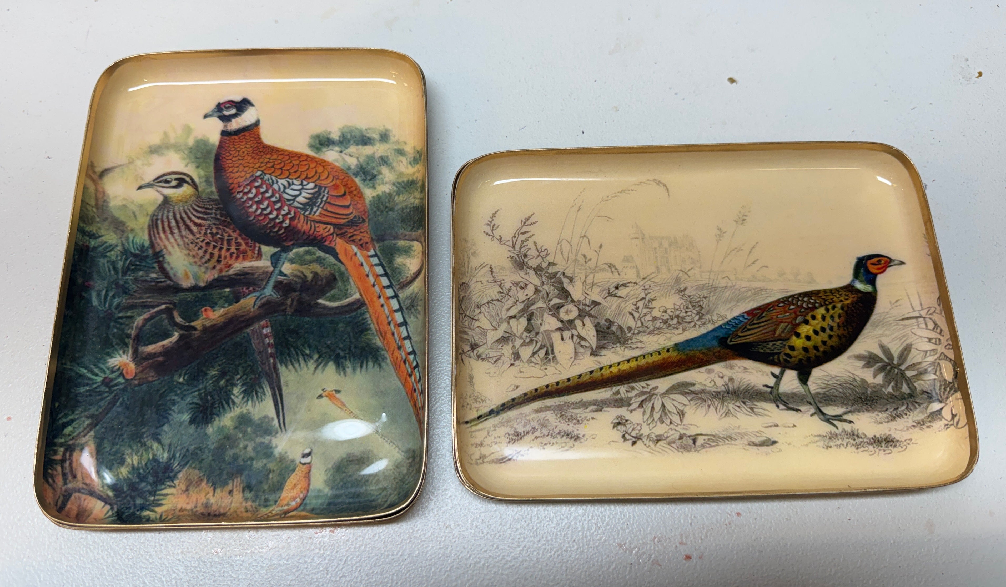Pheasant Metal Trays | 5"x7"