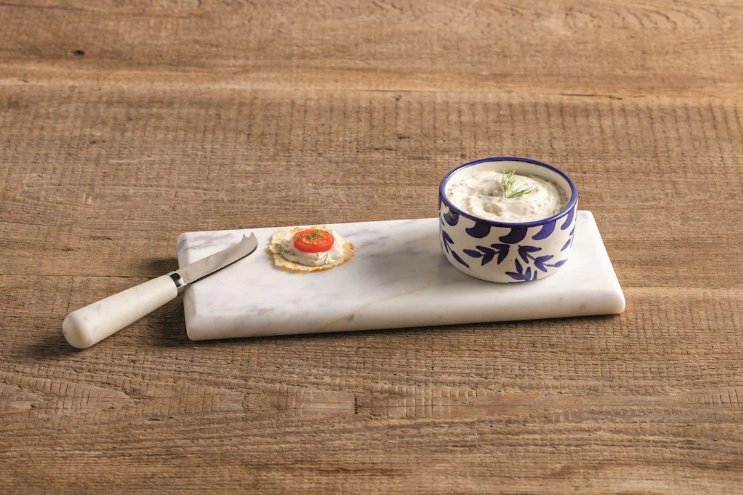 Marble Board with Dip Cup